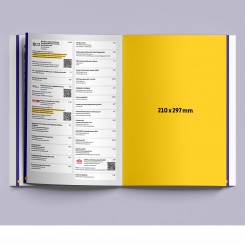 Anzeige im Messekatalog, ganze Seite 