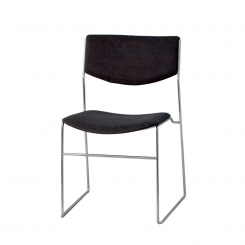 Polsterstuhl, schwarz 