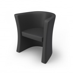 Leather armchair Sapri 