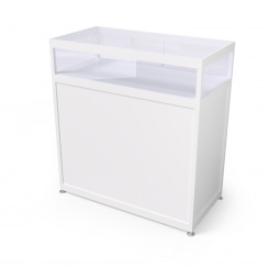 Tischvitrine mit Glasaufsatz 