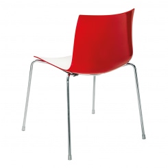 Stuhl Catifa, rot/weiß 