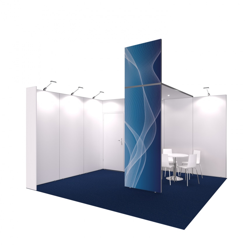 mystand Konfigurator | Shell scheme stand Easy RIPS - azure